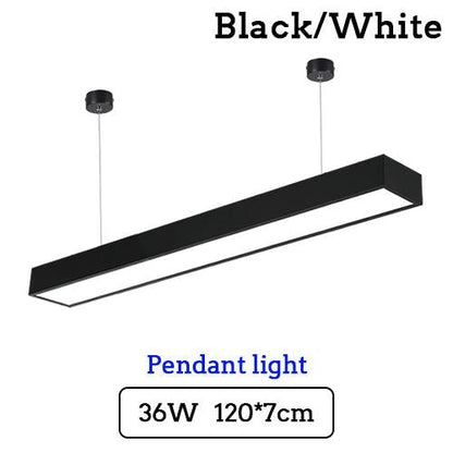 LED Strip Light Splicing Office Chandelier Indoor Surface Mounted Conference Room Exhibition Hall Workbench Hanging Line Light