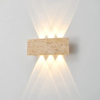 LED Wall Lamp Garden Light Stone IP65 Outdoor Waterproof Bedside Retro Sconces Lighting Fixture
