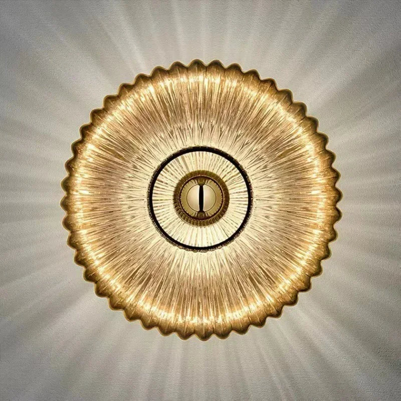Glass Wall Lamp glass wall Sconce For Corridor Background Bedroom Living Room Bedside Ambiance Wall Light Indoor Home Decor