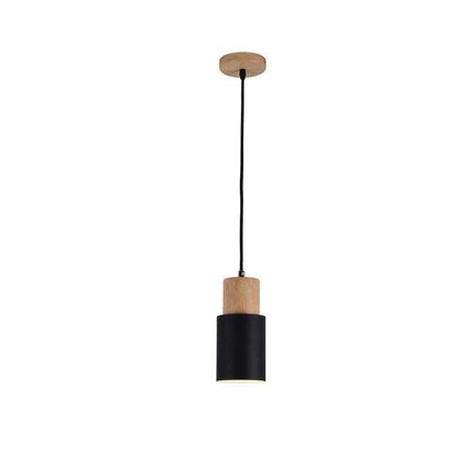 Nordic Simple Wood Pendant Lights LED Hanging Colorful Aluminum Lighting