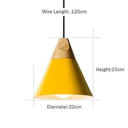 LED Pendant Lights Aluminum Wood Pendant Lamps E27 Modern Hang Lamp Kitchen Restaurant Bar bedroom living room light fixtures
