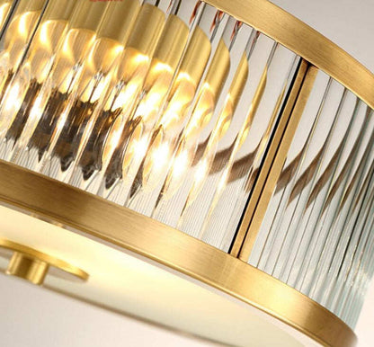 Nordic LED Ceiling Lights Luxury Vintage Glass Copper Luminarias Para Teto Living Room Bedroom Ceiling Home Lighting