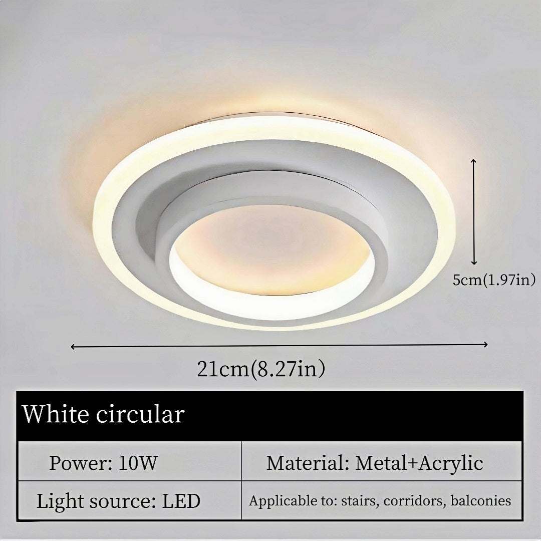 Nordic Creative LED Ceiling Light Modern Simple White Aisle Light Living Room Restaurant Bedroom Luxury Decor Lighting