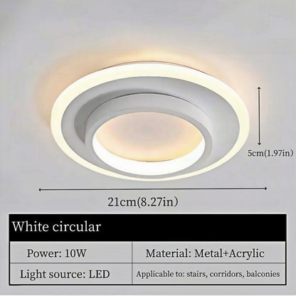 Nordic Creative LED Ceiling Light Modern Simple White Aisle Light Living Room Restaurant Bedroom Luxury Decor Lighting