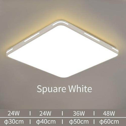 LED Ceiling Light Modern Lamp Panel Living Room Round Lighting Fixture Bedroom Kitchen Hall Surface Mount Flush Remote Control