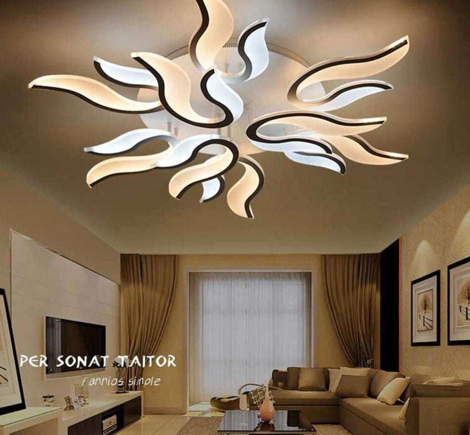 LED Modern Iron Acrylic Fire LED Lamp.LED Light.Ceiling Lights.LED Ceiling Light.Ceiling Lamp For Foyer Bedroom