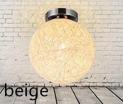 Modern Ceiling Lamp  LED Indoor Light Hemp And iron Pendant 20cm Lamp The Restaurant Shops Bar Corridor Light  Fixture