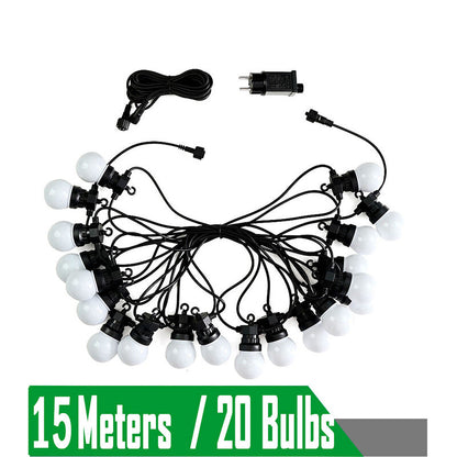 Outdoor Camp Lights Bulbs 23M G50 Waterproof Garland String LED Fairy Lights Tent