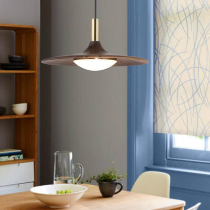 The Black Walnut Dining Room Bedroom Has A Simple Nordic Chandelier At The Head of The Bed
