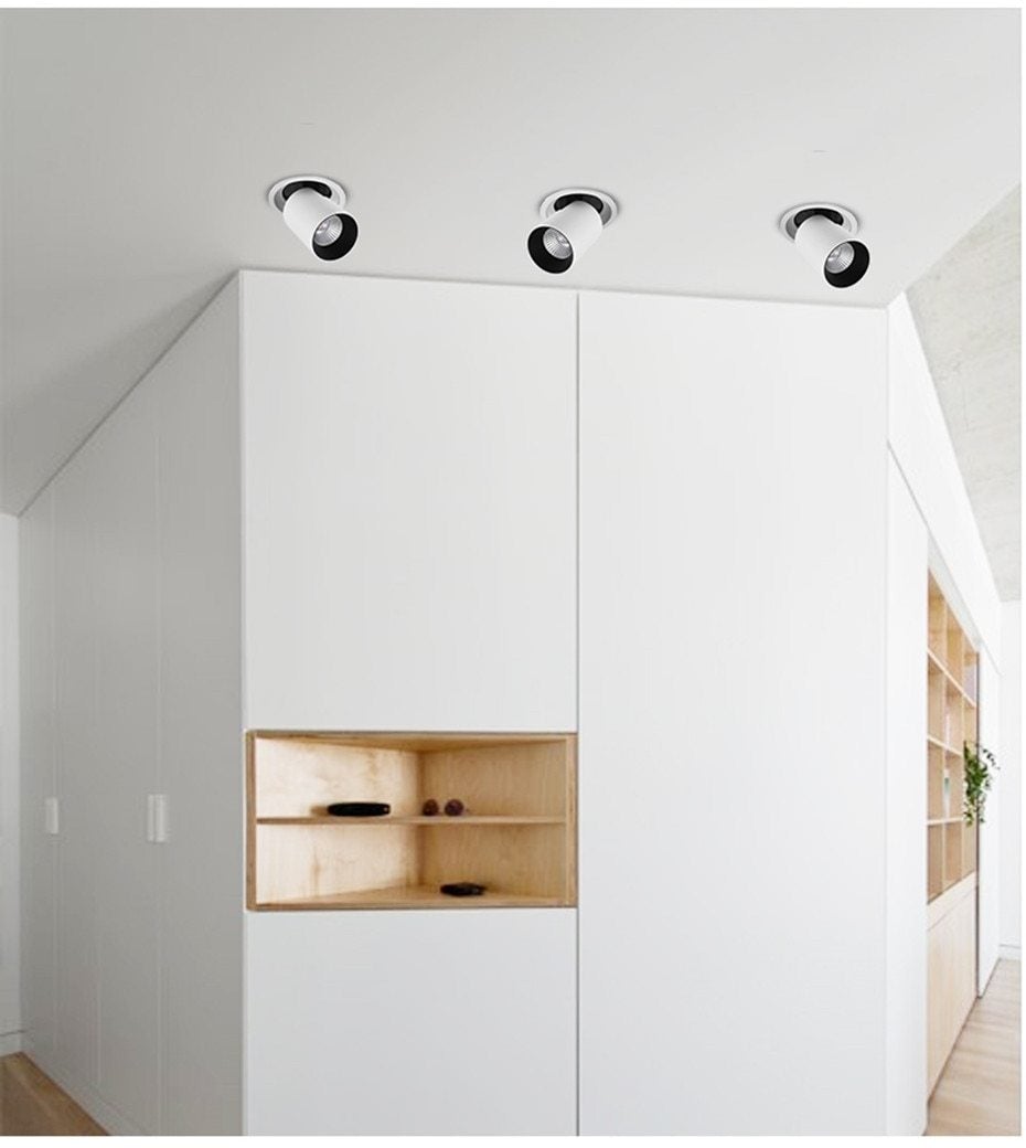 NEW LED spot lights embedded ceiling lamp 12W 10W 7W living room simple Nordic Adjustable and Rotate CREE COB downlight