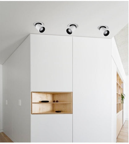 NEW LED spot lights embedded ceiling lamp 12W 10W 7W living room simple Nordic Adjustable and Rotate CREE COB downlight