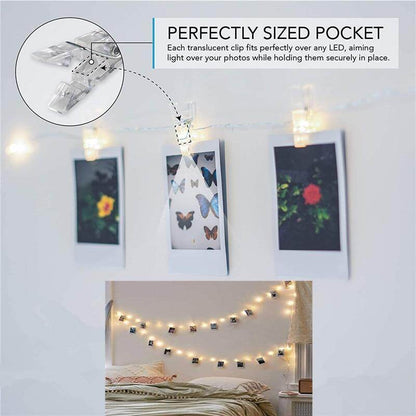 LED String Lights 2M/5M/10M Photo Clip  Fairy Lights Outdoor Battery Operated Garland Christmas Decoration Party Wedding Xmas