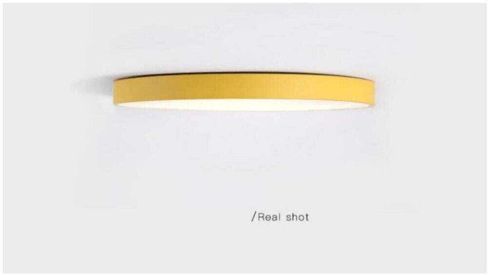 Ultrathin LED Modern Ceiling Light Circular Iron Acrylic Indoor Lamp Kitchen Bed Room Porch Decoration Light Fixture