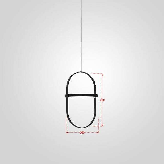 Nordic Modern Geometry Simple Rotary Pendant Lights Designer luminarias Circular Hanging Lamp Bar Bedside Light Fixtures