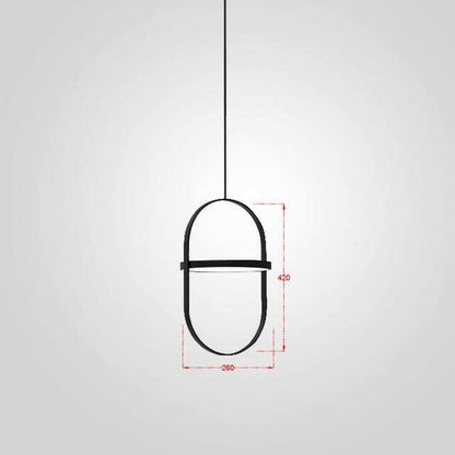Nordic Modern Geometry Simple Rotary Pendant Lights Designer luminarias Circular Hanging Lamp Bar Bedside Light Fixtures
