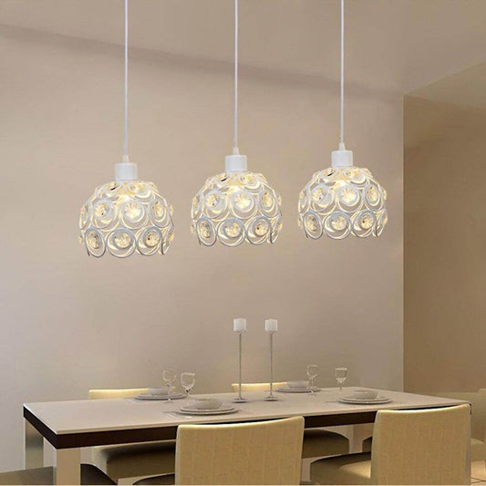 E26/E27 Retro Metal+Cloth Pendant Lamp For Indoor Living Room Dinning Room Hallway Indoor Lighting Hanging Lamp