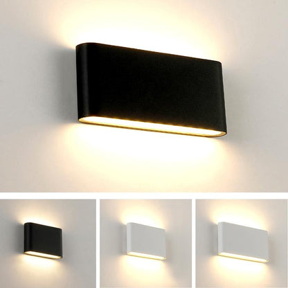 Waterproof Outdoor Wall Lamp 6W 12W LED Source Up And Down Lighting Modern Minimalist Indoor Engineering Porch Garden Light