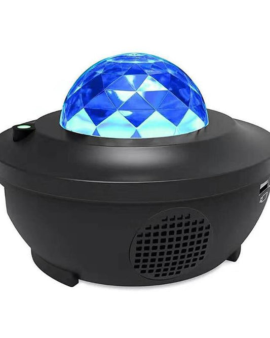 Colorful Starry Sky Projector Blueteeth USB Voice Control Music Player LED Night Light USB Charging Projection Lamp Kids Gift