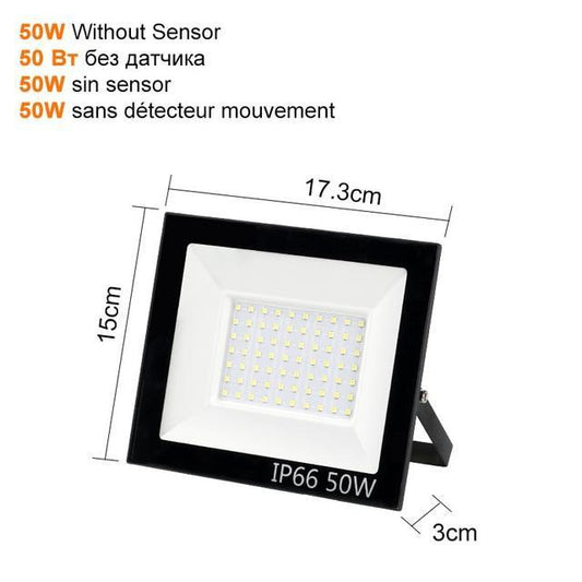 Ultra-thin LED Flood Light 10W 20W 30W 50W 100W Floodlight Waterproof Spotlight Outdoor Reflector Lighting
