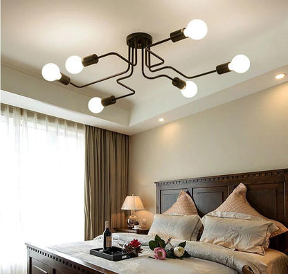 American Iron Lamps Study Creative Personality Pendant Lamp Nordic Simple Bedroom Lamp Living Room Lamp