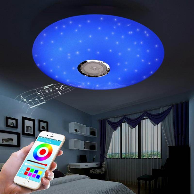 LED ceiling Lights RGB Dimmable 36W APP Remote control Bluetooth Music light bedroom lamps Smart ceiling lamp