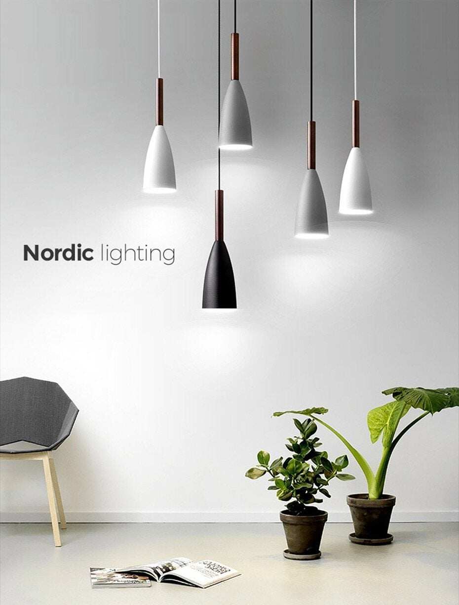 Nordic simple pendant light E27 LED modern  led hanging lamp for bedroom living room lobby restaurant bar Art creative lightings