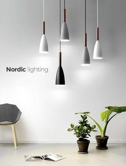 Nordic simple pendant light E27 LED modern  led hanging lamp for bedroom living room lobby restaurant bar Art creative lightings
