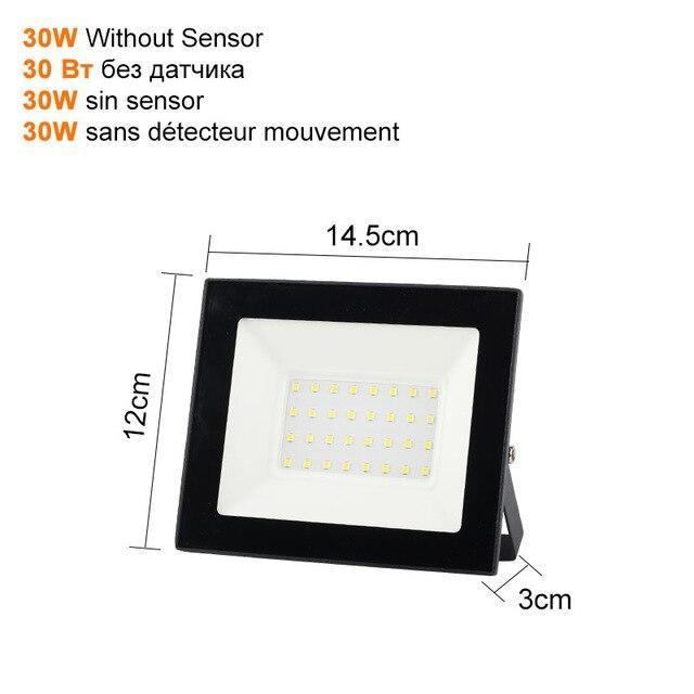 Ultra-thin LED Flood Light 10W 20W 30W 50W 100W Floodlight Waterproof Spotlight Outdoor Reflector Lighting