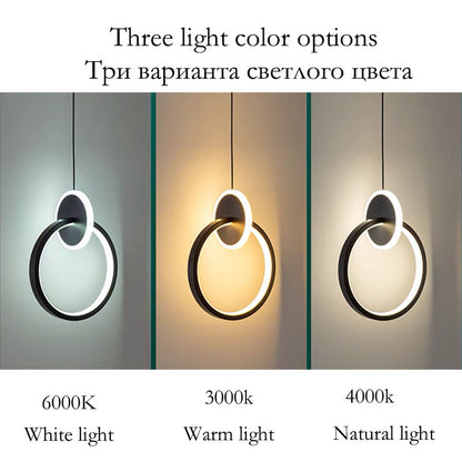 Modern Creative LED Pendant Lamps For Home Living Room Background Wall Hanging Chandelier Bedroom Bedside Lamp Dining Room Decor