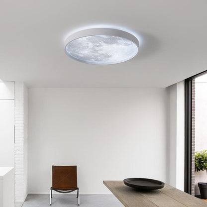 New Modern Simple Round Bread Lamp Creative Net Red Moon Ceiling Lamp