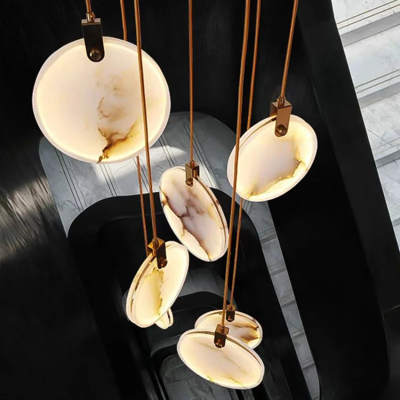Modern Marble Pendant Lamp Living Room Bedroom Bedside Dining Room Staircase Kitchen LED Lighting
