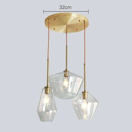 Nordic Modern Glass Pendant Lights Fixtures Loft LED Hanging Pendant Lamp For Kitchen Restaurant Living Room Bedroom E26 E27