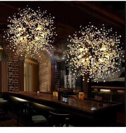 Dandelion Fireworks Modern Pendant Ceiling Lamps Loft For The Kitchen Led Pendant Lights Hanglamp Hanging Light Fixture