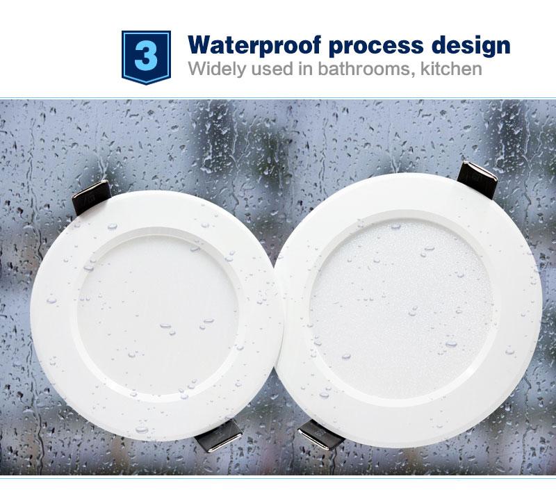 Dimmable Waterproof LED Downlight 5W 7W 9W 12W 15W 18W 24W LED indoor Lamp Recessed LED Spot Light For Bathroom