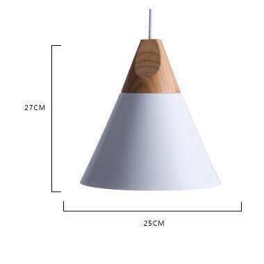 Nordic Combined Bar Real Wood Pendant Lights Multicolor Aluminum Lamp Shade Pendant Lamps for Dining Room Home Lighting Fixture