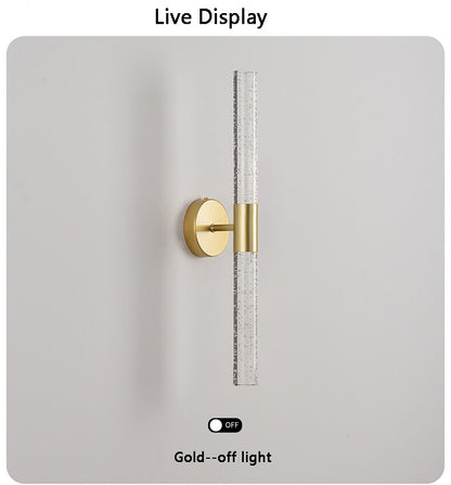 LED Light Modern Wall Light Bedroom Bedside Living Room Wall Lamp Crystal Rod Nordic Aisle Corridor Interior Lighting Fixture