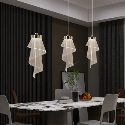 Modern Branch Chandelier Led Long Line Chandelier Villa Living Room Pendant Lights Dining Room Home Stair Chandelier Lighting