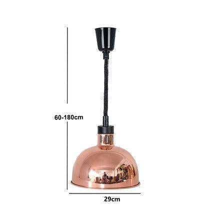Restaurant Food Insulation Lamp Heating Lamp Commercial Chandelier Single-head Food Insulation Heating Lamp Barbecue Lamp
