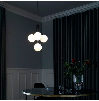 Simple Bedside Chandelier Creative Glass Ball Dining Room Bedroom Clothing Store Chandelier