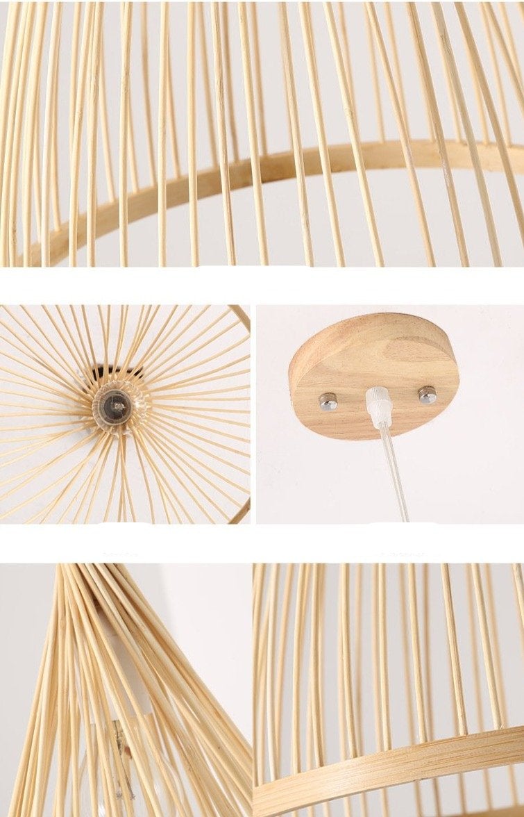 Restaurant Chandelier Bamboo Creative Personality Simple