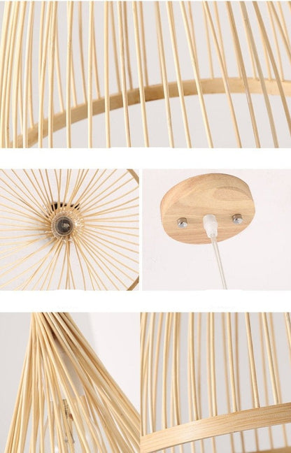 Restaurant Chandelier Bamboo Creative Personality Simple