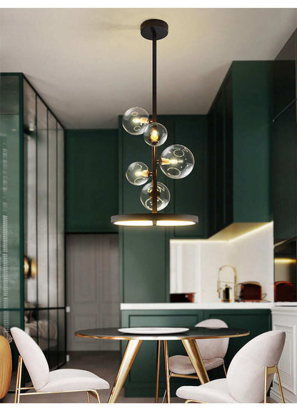 Restaurant Bubble Lamp Modern Magic Bean Bar Chandelier Dining Table Molecular Lamp