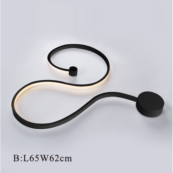 LED Postmodern Nordic Iron Aluminum Acrylic Belt LED Lamp LED Light Wall lamp Wall Light Wall Sconce For Store Bedroom Corridor