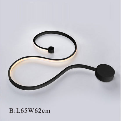 LED Postmodern Nordic Iron Aluminum Acrylic Belt LED Lamp LED Light Wall lamp Wall Light Wall Sconce For Store Bedroom Corridor