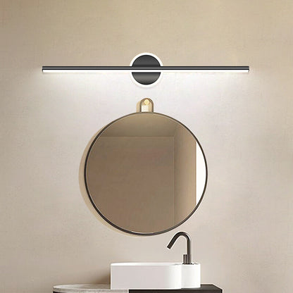 Modern LED Wall Lamp Mirror Front Light 40/60cm Simple Gold Black Indoor Lighting Fixture
