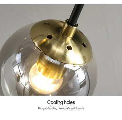 Copper Pendant Light Living Room Brass Pendant Lamps Dining Room Kitchen Fixture Modern Pendant Lights Bedroom Copper Lighting