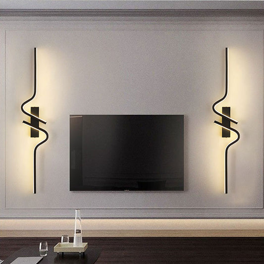 Mordern LED Wall Lamps Long Strip Up and Down LED Wall Lights Bedroom Bedside Hallway Lighting Wall Sconce