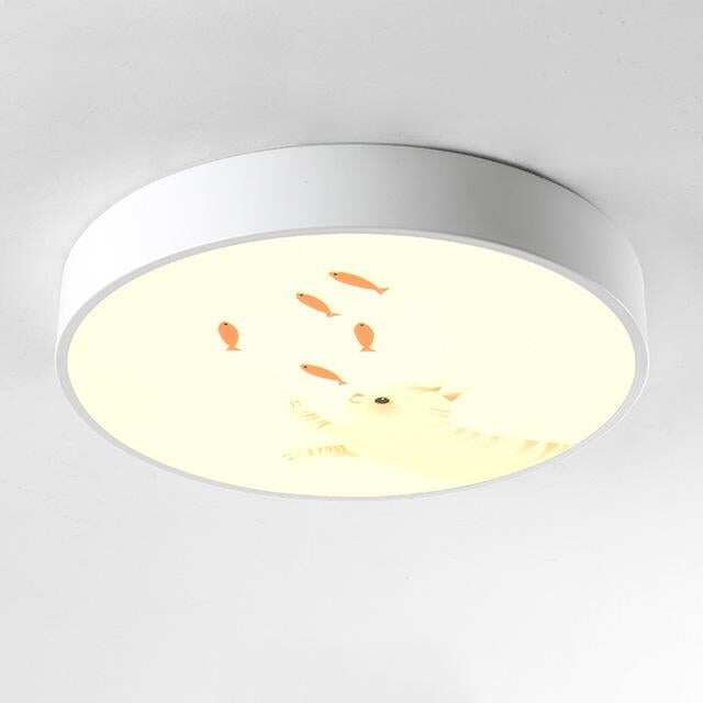 LED Ceiling Lamp Cartoon Kids Boy Girls' Room Round Multicolor 18W Ceiling Surface Mounted LED Lighting Fixtures
