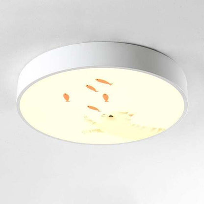 LED Ceiling Lamp Cartoon Kids Boy Girls' Room Round Multicolor 18W Ceiling Surface Mounted LED Lighting Fixtures