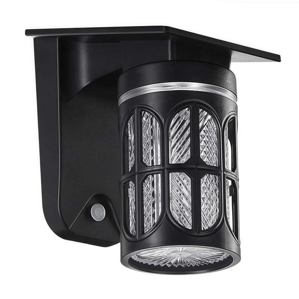 Solar Wall Lights Outdoor Waterproof IP54 3 Color LED Lantern Safety Light for Patio Garden Deck Porch Barn Garage